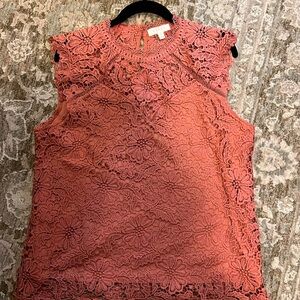 Women’s large Salmon Lace Top